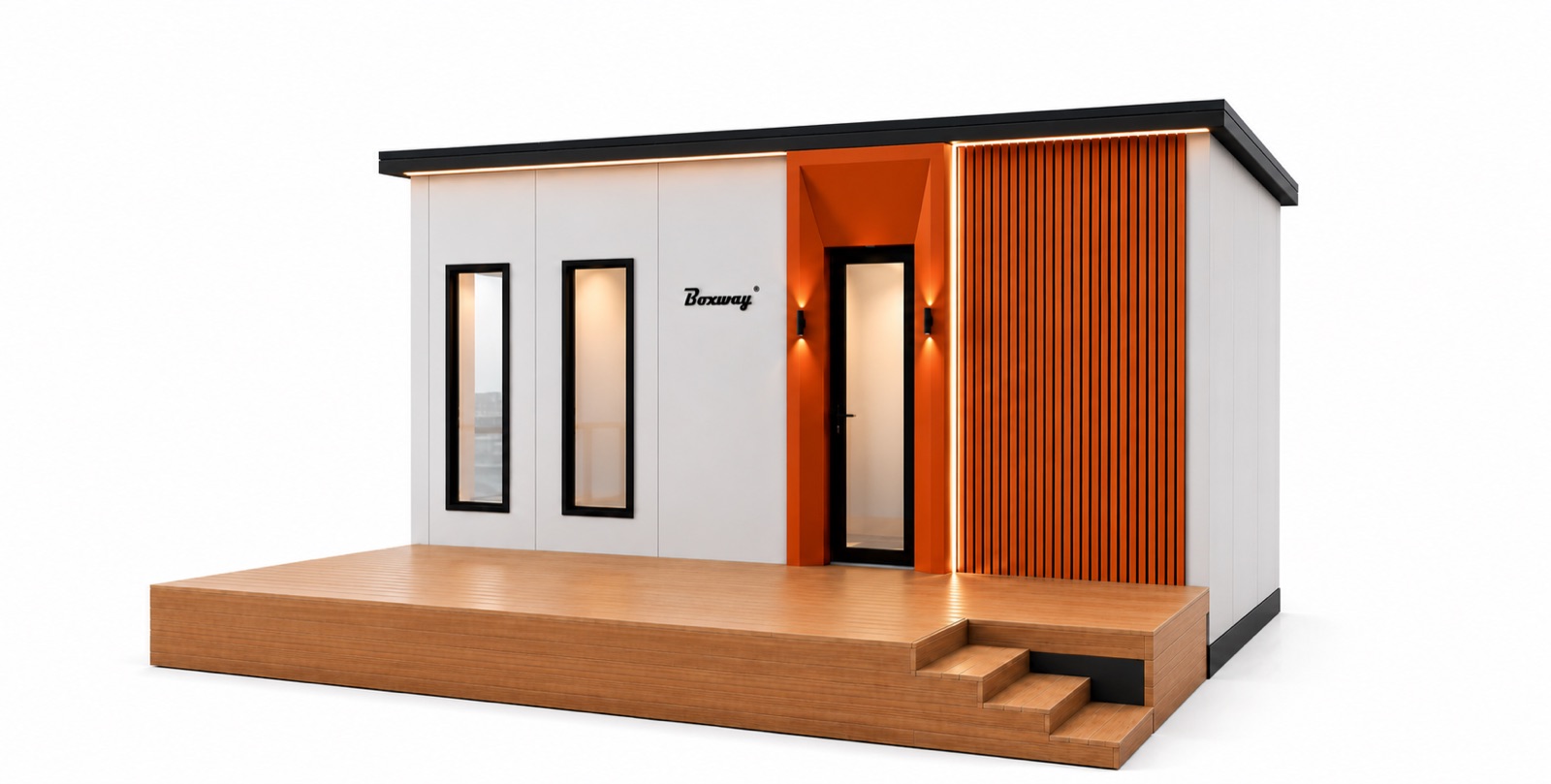 Cabin 188 with an orange accent finish